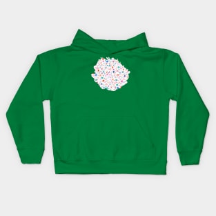 Winter stars Pink Kids Hoodie